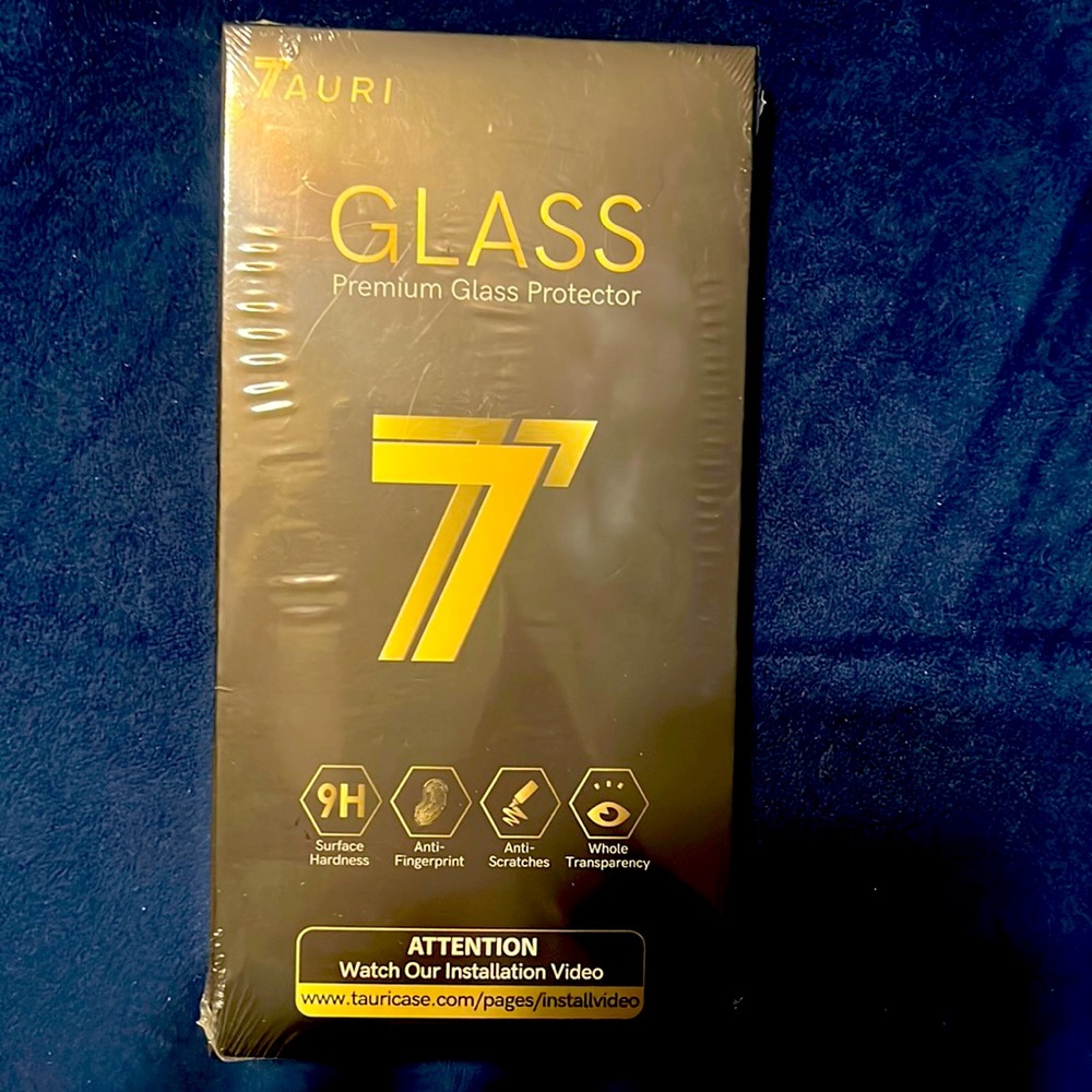New, sealed pack of 3 iphone 13 glass protectors.